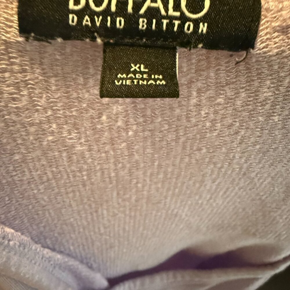 Buffalo David Bitton Short Sleeve Top Size XL Lavendar - Picture 5 of 6
